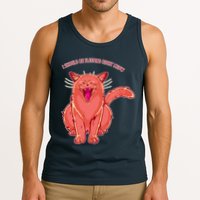 Crying Cat I should Be Sleeping Tank Top