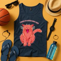 Crying Cat I should Be Sleeping Tank Top