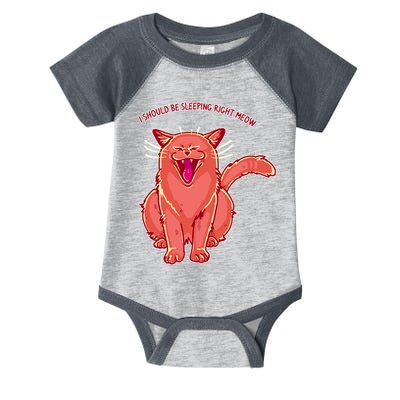 Crying Cat I should Be Sleeping Infant Baby Jersey Bodysuit