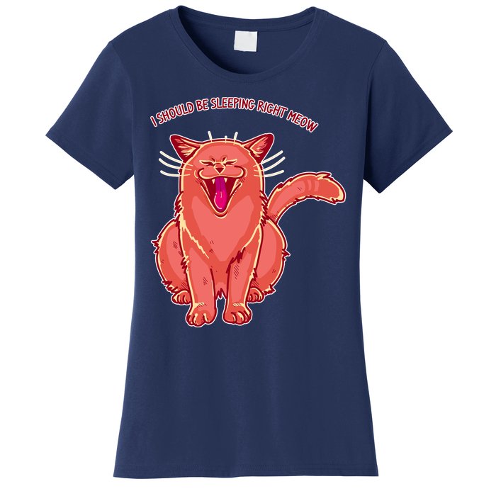 Crying Cat I should Be Sleeping Women's T-Shirt