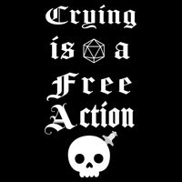 Crying Is A Free Action Gaming Performance Shirt