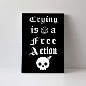 Crying Is A Free Action Gaming Canvas