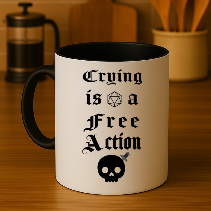 Crying Is A Free Action Gaming Mug