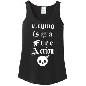 Crying Is A Free Action Gaming Ladies Essential Tank