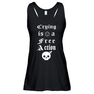 Crying Is A Free Action Gaming Ladies Essential Flowy Tank