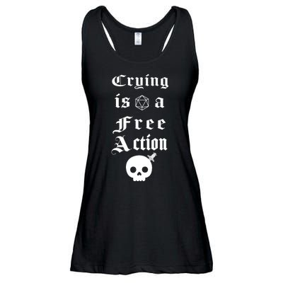 Crying Is A Free Action Gaming Ladies Essential Flowy Tank