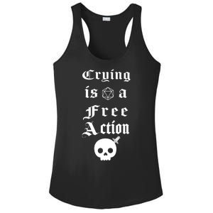 Crying Is A Free Action Gaming Ladies PosiCharge Competitor Racerback Tank