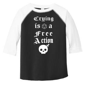 Crying Is A Free Action Gaming Toddler Fine Jersey T-Shirt