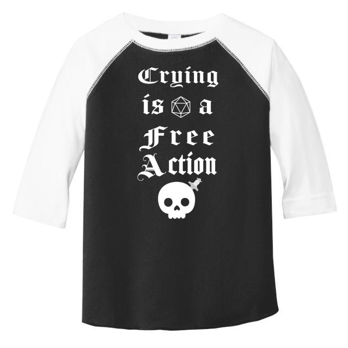 Crying Is A Free Action Gaming Toddler Fine Jersey T-Shirt