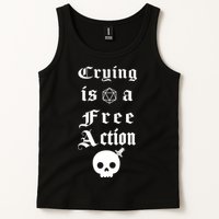 Crying Is A Free Action Gaming Tank Top