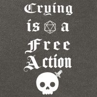 Crying Is A Free Action Gaming Cotton Canvas Backpack