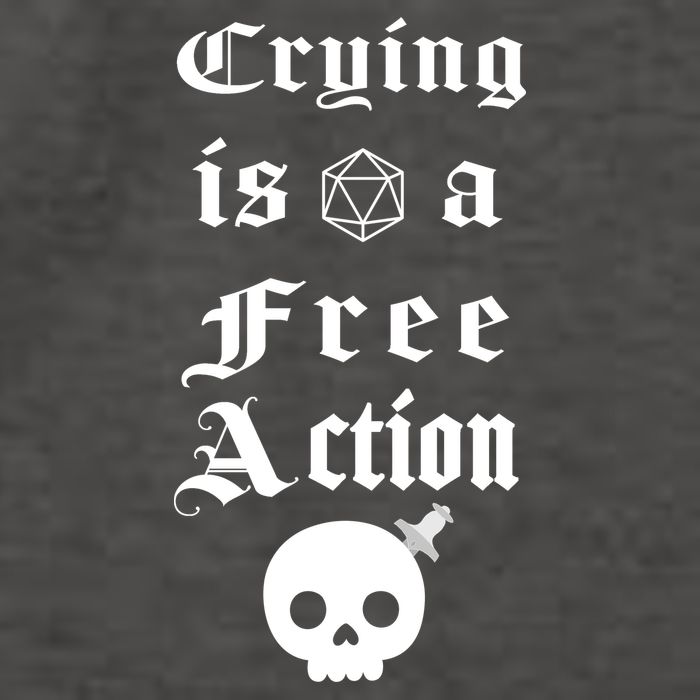 Crying Is A Free Action Gaming Vector Backpack
