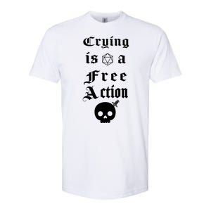 Crying Is A Free Action Gaming Softstyle CVC T-Shirt