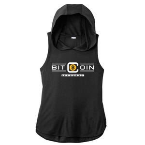 Crypto Bitcoin Ladies PosiCharge Tri-Blend Wicking Draft Hoodie Tank