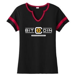 Crypto Bitcoin Ladies Halftime Notch Neck Tee