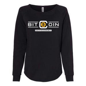 Crypto Bitcoin Womens California Wash Sweatshirt