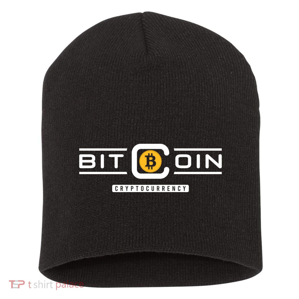 Crypto Bitcoin Short Acrylic Beanie