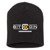 Crypto Bitcoin Short Acrylic Beanie