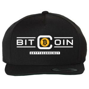 Crypto Bitcoin Wool Snapback Cap