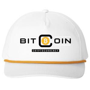 Crypto Bitcoin Snapback Five-Panel Rope Hat