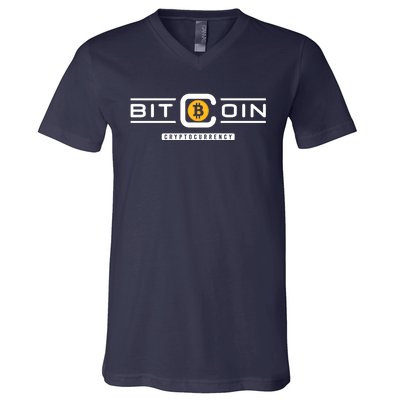 Crypto Bitcoin V-Neck T-Shirt