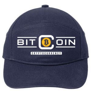 Crypto Bitcoin 7-Panel Snapback Hat