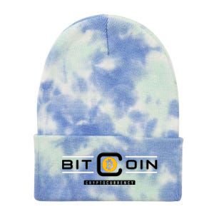 Crypto Bitcoin Tie Dye 12in Knit Beanie