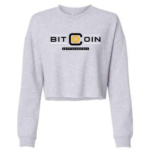 Crypto Bitcoin Cropped Pullover Crew