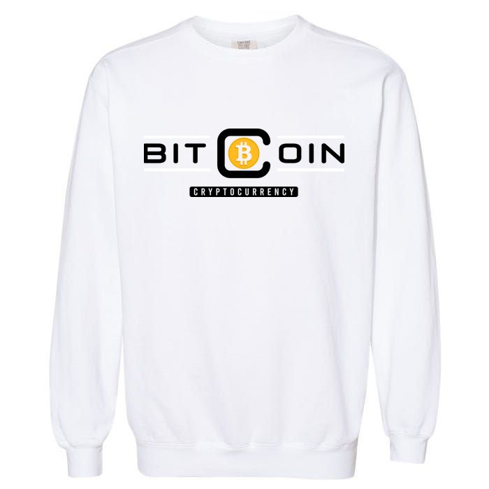Crypto Bitcoin Garment-Dyed Sweatshirt