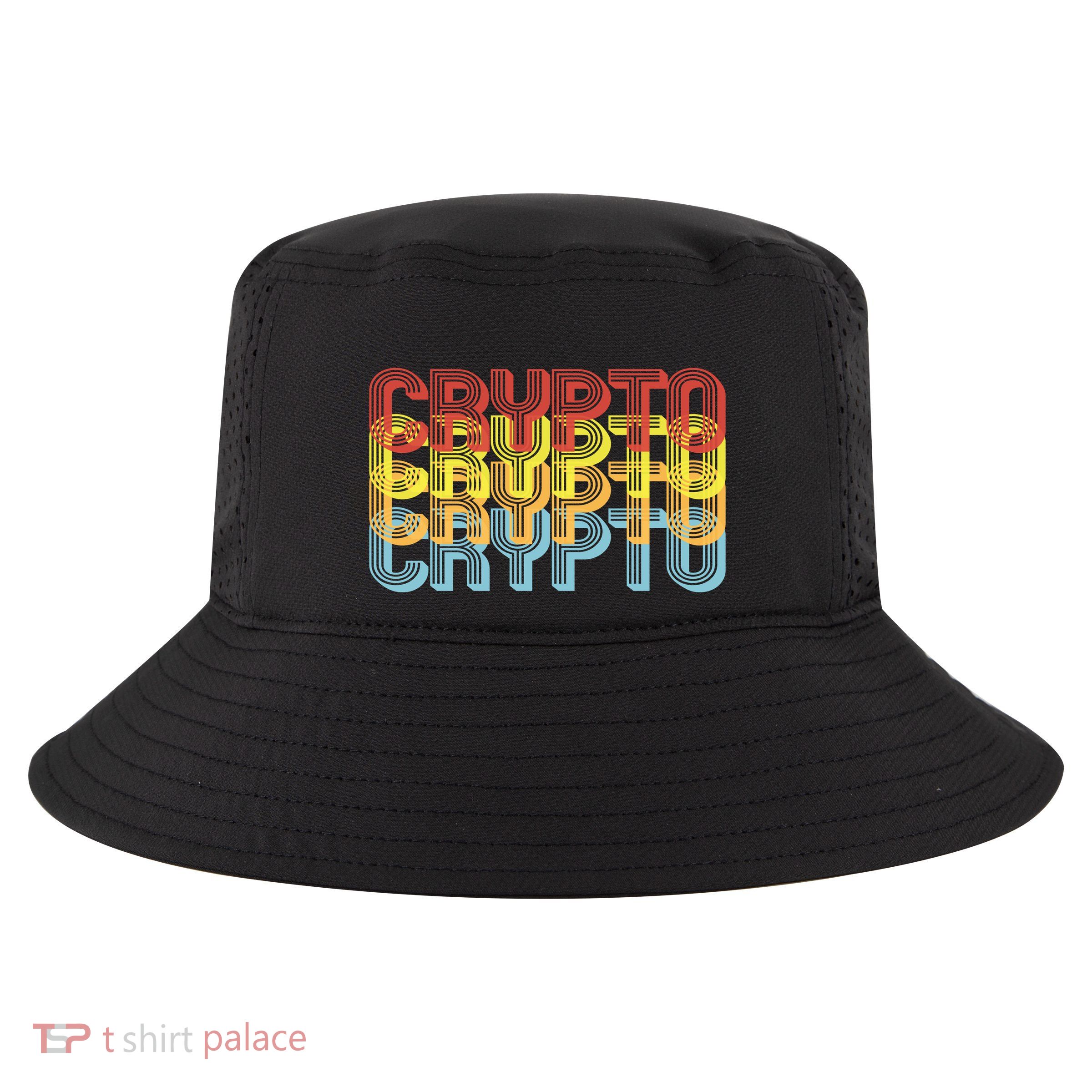 Crypto Crypto Crypto Crypto Retro Style Cool Comfort Performance Bucket Hat