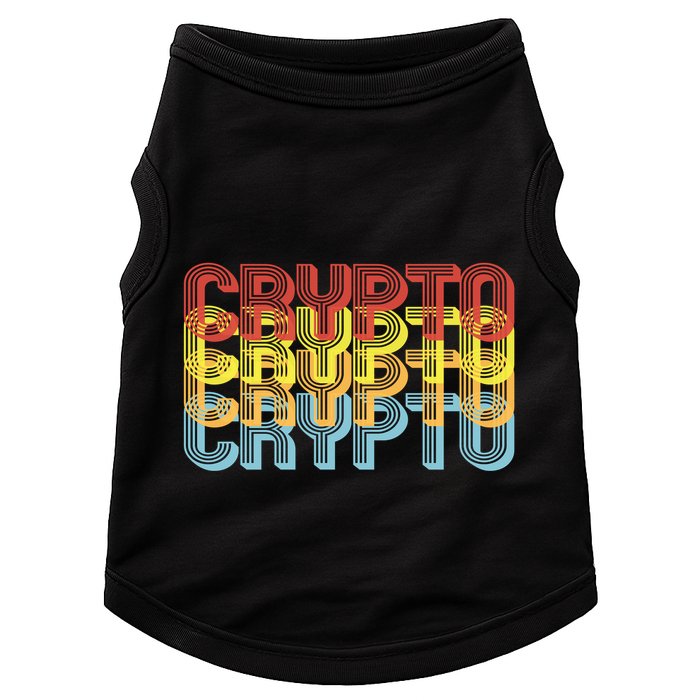 Crypto Crypto Crypto Crypto Retro Style Doggie Tank