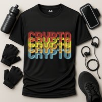 Crypto Crypto Crypto Crypto Retro Style Performance Shirt