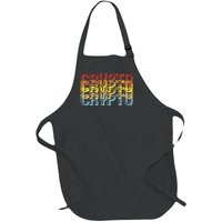 Crypto Crypto Crypto Crypto Retro Style Full-Length Apron With Pockets