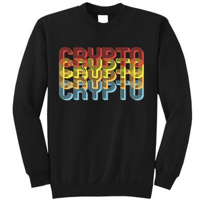 Crypto Crypto Crypto Crypto Retro Style Sweatshirt