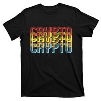 Crypto Crypto Crypto Crypto Retro Style T-Shirt