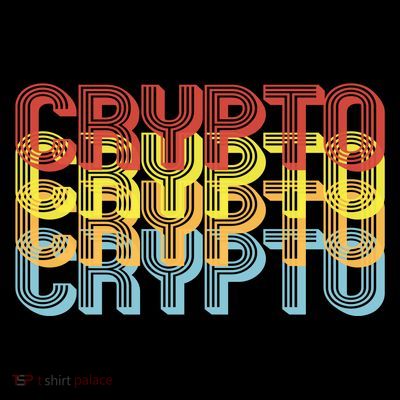 Crypto Crypto Crypto Crypto Retro Style T-Shirt