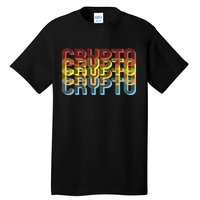 Crypto Crypto Crypto Crypto Retro Style Tall T-Shirt