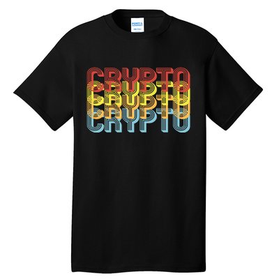 Crypto Crypto Crypto Crypto Retro Style Tall T-Shirt