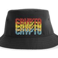 Crypto Crypto Crypto Crypto Retro Style Sustainable Bucket Hat