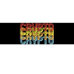 Crypto Crypto Crypto Crypto Retro Style Bumper Sticker