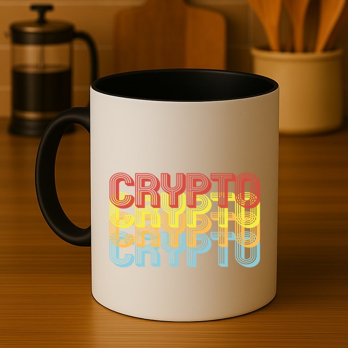 Crypto Crypto Crypto Crypto Retro Style Mug