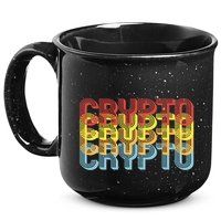 Crypto Crypto Crypto Crypto Retro Style 15oz Campfire Ceramic Mug