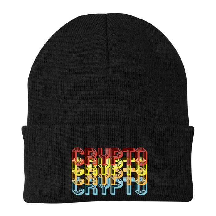 Crypto Crypto Crypto Crypto Retro Style Beanie