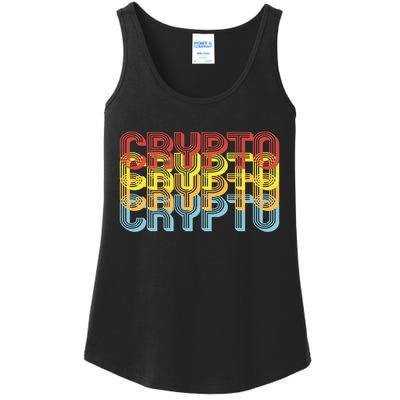 Crypto Crypto Crypto Crypto Retro Style Ladies Essential Tank