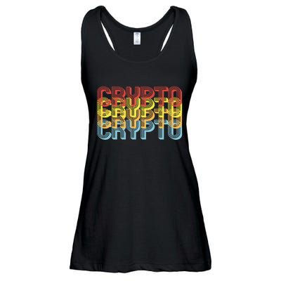 Crypto Crypto Crypto Crypto Retro Style Ladies Essential Flowy Tank