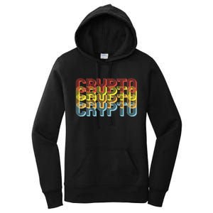 Crypto Crypto Crypto Crypto Retro Style Women's Pullover Hoodie