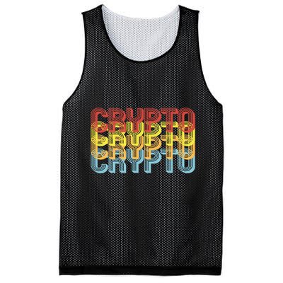 Crypto Crypto Crypto Crypto Retro Style Mesh Reversible Basketball Jersey Tank
