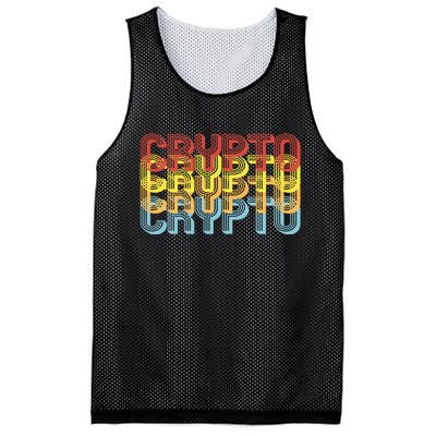 Crypto Crypto Crypto Crypto Retro Style Mesh Reversible Basketball Jersey Tank