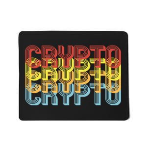 Crypto Crypto Crypto Crypto Retro Style Mousepad