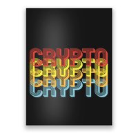 Crypto Crypto Crypto Crypto Retro Style Poster
